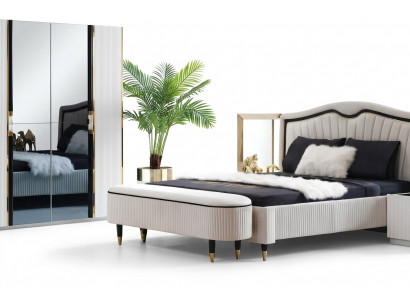 Hocker Polster Sëtz Design Textil Relax Luxus Fousshocker Sofa Sëtzbank Stoff