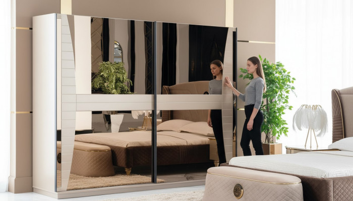 Kleederzëmmeren Schlofzëmmer Luxus Kleederzëmmer Schaf Holz Modern Miwwelen