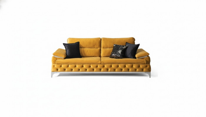 Canapé 3 Platzen Textil Canapé Couch Polster Luxus Miwwelen Modernen Dräisëtzer Neit