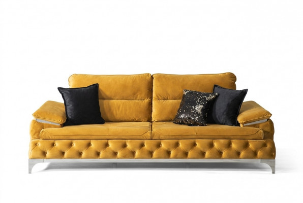 Canapé 3 Platzen Textil Canapé Couch Polster Luxus Miwwelen Modernen Dräisëtzer Neit