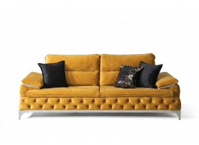 Canapé 3 Platzen Textil Canapé Couch Polster Luxus Miwwelen Modernen Dräisëtzer Neit