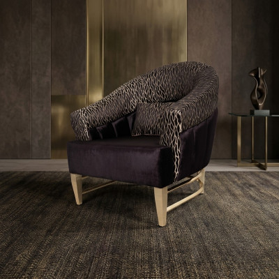 Luxus Design Still Stoff Wunnzëmmer Italieneschen Stil Miwwelen Lounge Fautteuil
