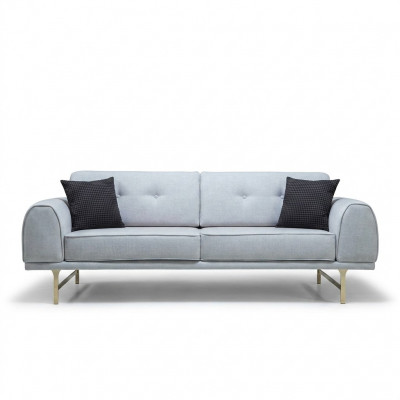 Grouss Modernen 3-Sëtzer Designer Wunnzëmmer Canapé Luxus Polstersofa