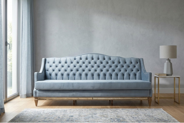 Luxus Miwwelen Polster Canapé Holz Italien Polster Sofa Klassesch Canapéen