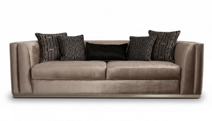 Canapé 3 Sëtz Couch Holzmiwwelen Wunnzëmmermiwwelen Canapéen Couch italieneschen Stil