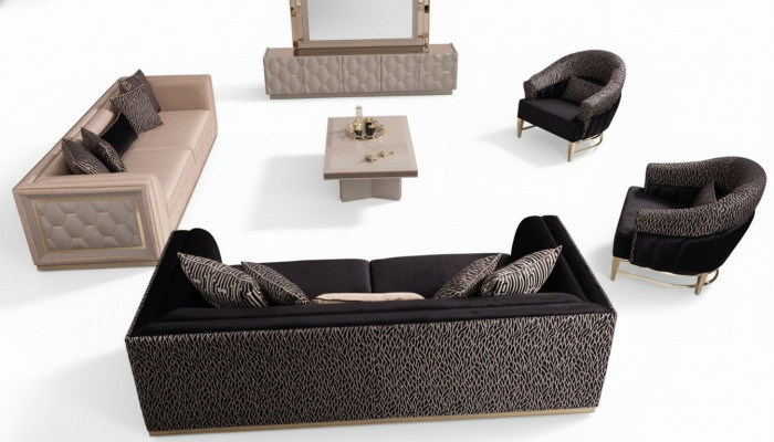 Sofagarnitur 3+3+1+1 Sëtzer Polstersofa Wunnlandschaft Sofen Couch