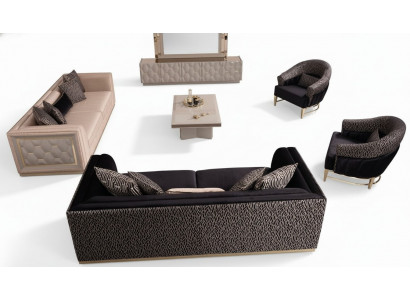 Sofagarnitur 3+3+1+1 Sëtzer Polstersofa Wunnlandschaft Sofen Couch