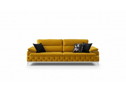Italieneschen Stil Moderne Dräi-Sëtzer Sofa Wunnlandschaft Textilsofa 3 Sëtzer Nei