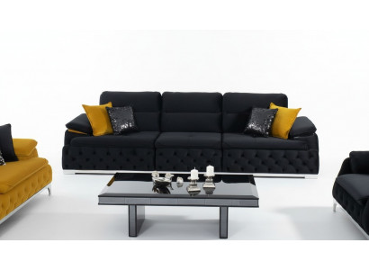 Italienesche Stil Sofa Polsterung Canapé Dräifach 4 Sëtzer Sofas Miwwelen Canapéen