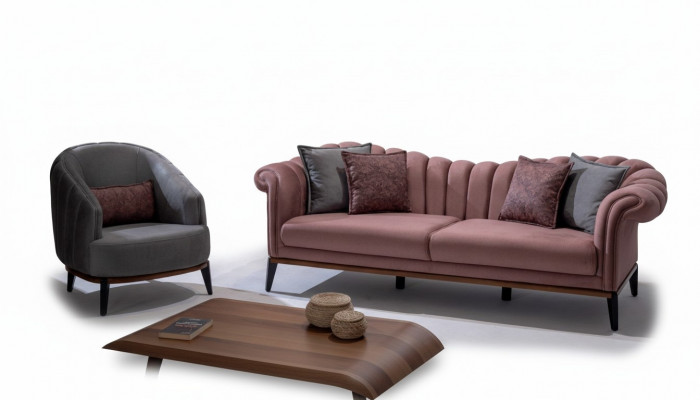 Designer Canapéen Sofas Garnitur Sofa 3 Sëtzer + 1 Sëtzer Sofa Garnitur Polster