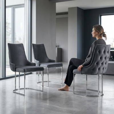 Stull Iesszëmmer Garnitur 2x Stull Weiche Stull italienesche Stil