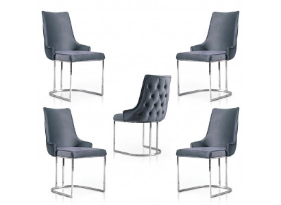 Set vu 4x Still Modern Gepolstert Design Stillgruppe Holz Iess Stull