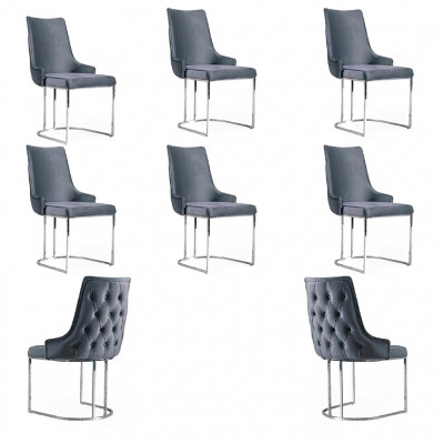 Iesszëmmer Still Chesterfield Lehnstull Modern Garnitur 6x Stull Set Grupp Neien