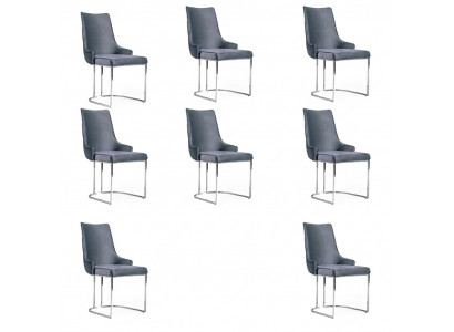 Iesszëmmer Still Iesszëmmer Garnitur Garnitur 8x Stull Set Grupp Chesterfield