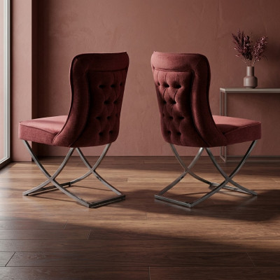 Chesterfield Hotel Garnitur Textil Polster Grupp 2x Set Design Stull