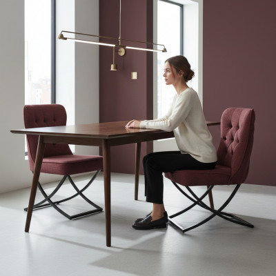 Iesszëmmer Still Garnitur Fauteuil Design 4x Still Set Grupp Polsterung