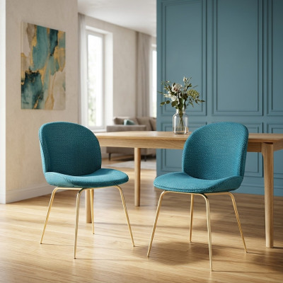 2x Stull Grupp Stüller Garnitur Textil Stoff Nei Gepolstert Iesszëmmer
