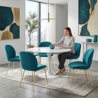 Gréng Still 6x Luxus Modern Iesszëmmer Stull Still Sëtz Modern Holz