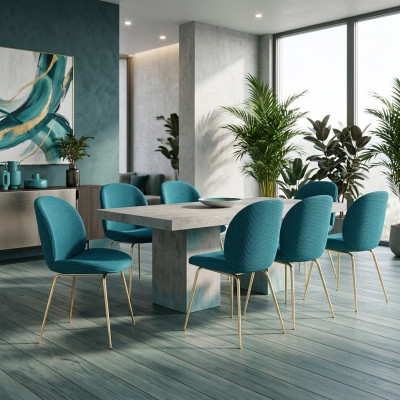 Gréng Still 6x Luxus Modern Iesszëmmer Stull Still Sëtz Modern Holz