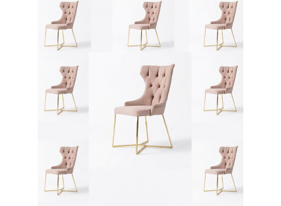 Design 8x Still Grupp Set Gepolstert Iesszëmmer Stull Garnitur Fauteuil