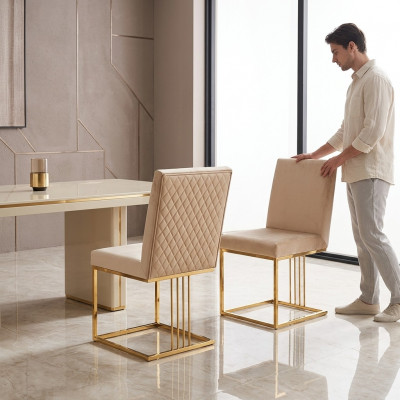 Design Sëtzpolster Set 2x Stull 100% Textil Still Gastro Iesszëmmer