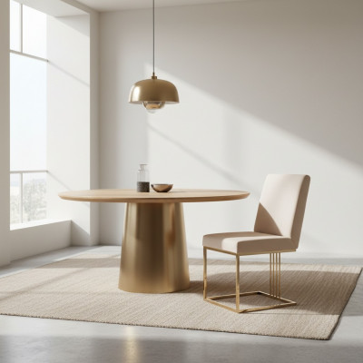 Set vu 6 Designerstühlen: Metall, Textilstoff, gepolstert, Sessel fir Restauranten an Iesszëmmer.