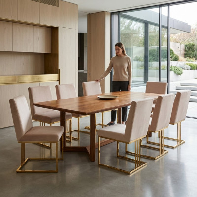 Design 8x Stull Grépp Set Polster Gastro Nei Iesszëmmer Stull Garnitur Fauteuil