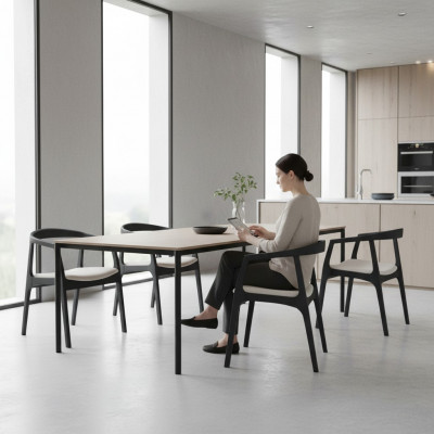 Design 8 Still Grupp Iesszëmmer Garnitur Fotell Nei Set Gepolsterten Stull
