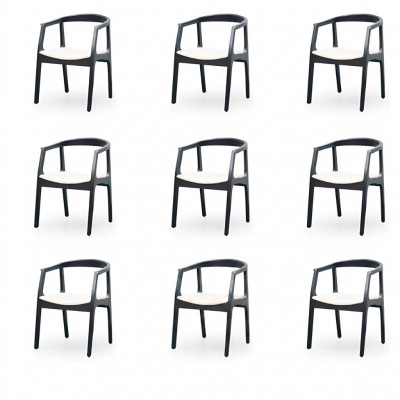 Design 8 Still Grupp Iesszëmmer Garnitur Fotell Nei Set Gepolsterten Stull