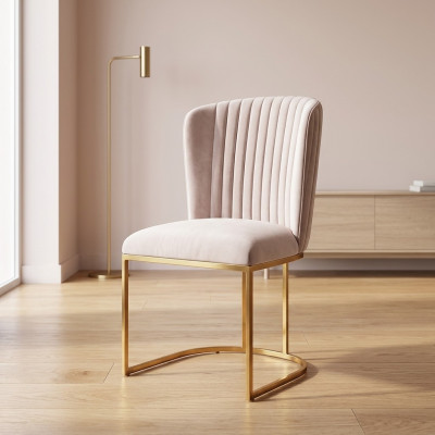 Iesszëmmerstull Designer Still Neit Set 6x Stoff Massivholz Stull