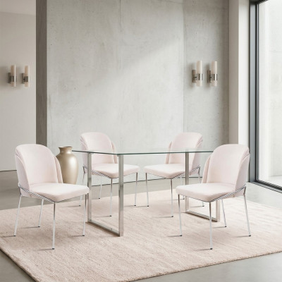 Stull 4X Stullen Grupp Garnitur Iesszëmmer Sessel italieneschen Stil