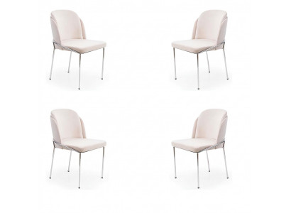 Stull 4X Stullen Grupp Garnitur Iesszëmmer Sessel italieneschen Stil