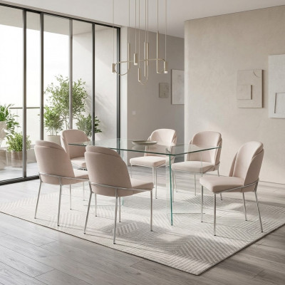 Stull 6x Iesszëmmer Still Sessel Lounge Design Miwwelen Edelstol