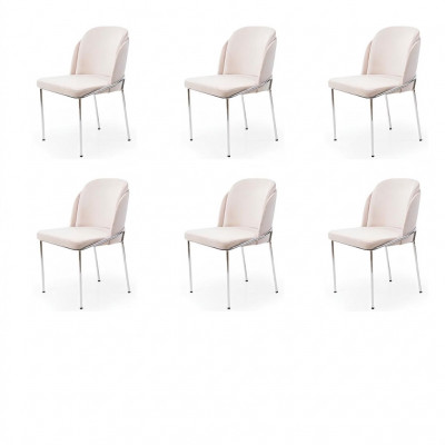 Stull 6x Iesszëmmer Still Sessel Lounge Design Miwwelen Edelstol