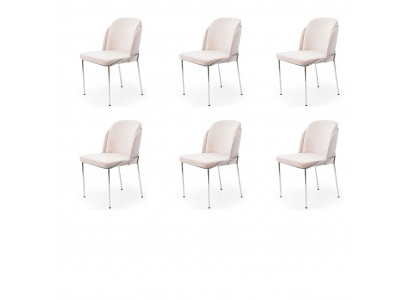 Stull 6x Iesszëmmer Still Sessel Lounge Design Miwwelen Edelstol