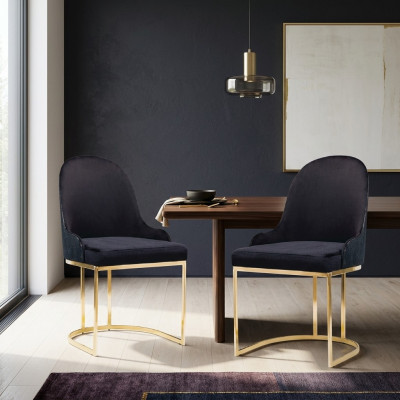 Iesszëmmer Miwwel Set 2x Stull Luxus Nei Blo Elegant Modern Stull Holz