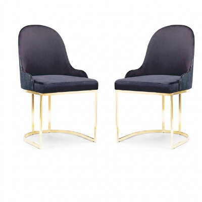 Iesszëmmer Miwwel Set 2x Stull Luxus Nei Blo Elegant Modern Stull Holz
