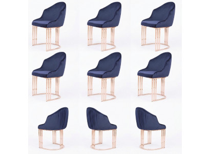 Stull Set Grupp Stull Garnitur 6x Gruppen Fotell Stull Polster Hotel Textil