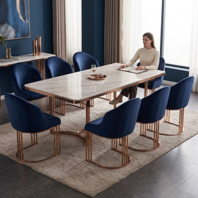 Sessiouns-Garnitur Lounge Kichen 8x Design Polster Sëtz Still Stull Set