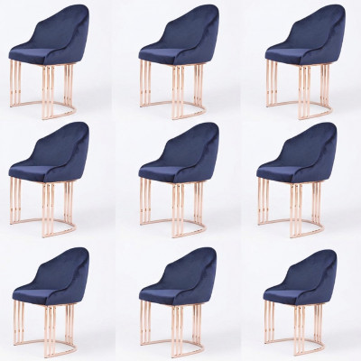 Sessiouns-Garnitur Lounge Kichen 8x Design Polster Sëtz Still Stull Set