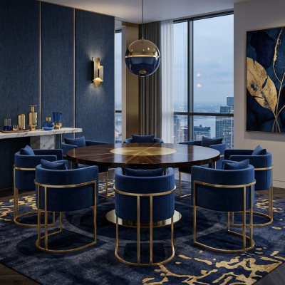 Iesszëmmer Stull Stullen Sëtz Modern Massiv Holz Set 8x Luxus Restaurant