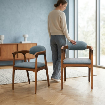 Designer Stull Set Iesszëmmer Lien Polster Sëtz Still Garnitur Komplett