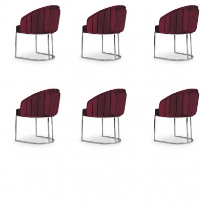 Garnitur 6x Stullen Polster Hotel Textil Neu Stull Set Grupp Stullen