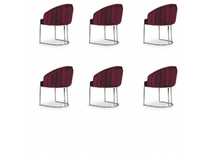 Garnitur 6x Stullen Polster Hotel Textil Neu Stull Set Grupp Stullen