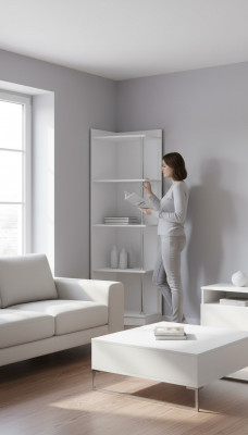 Eckschaf fir Jugendzimmer Kannerzëmmer Schaf Schranken Bicherregal Modern Nei