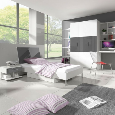 Schlofzëmmer Modern Schaf Bett Nospibchen Dësch 5tlg. Jugend Kanner