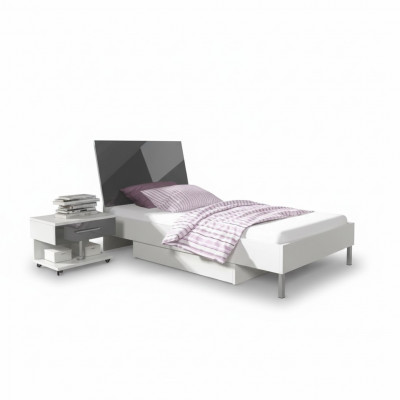 Bett + Nuetsdësch - Kannerzëmmer Schlofzëmmer Miwwelen Better 2tlg. Set