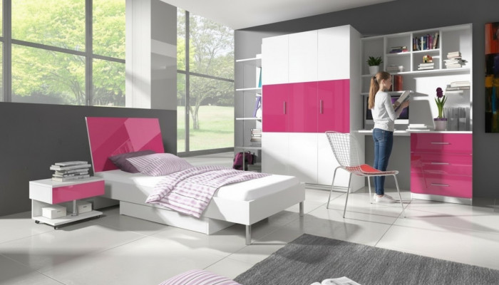 Regal Bücherregal Eckschaf Holz Schaf fir Kannerzëmmer Jugendzëmmer Miwwelen