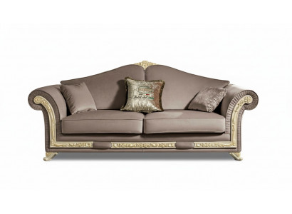 Sofa 3 Sëtz Luxus Miwwelen Wunnzëmmer Dräi-Sëtzer Klassesch Design Italienesch