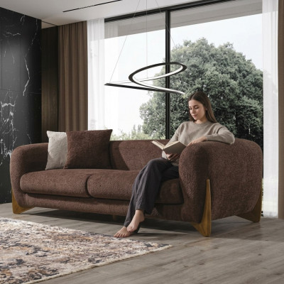 Sofa 3 Sëtzer Wunnzëmmer Luxus Design Italieneschen Stil Miwwelen Modern